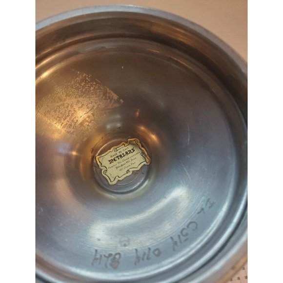 Metalars Pewter Sugar Dish Made In Italy - Picture 5 of 7